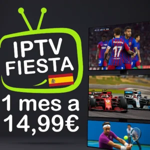 Suscripción IPTV Fiesta – 1 Mes