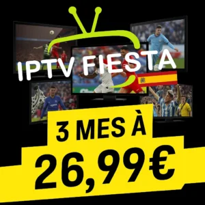 Suscripción IPTV Fiesta – 3 Mes